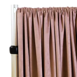 Lavish Velvet Wide Width Drape w/ Sewn Rod Pocket - Plum