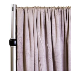 Lavish Velvet Wide Width Drape w/ Sewn Rod Pocket - Silver