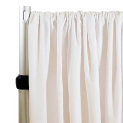 Lavish Velvet Wide Width Drape w/ Sewn Rod Pocket - Snow