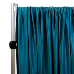 Lavish Velvet Wide Width Drape w/ Sewn Rod Pocket - Marine