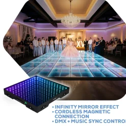 LED 3D Dance Floor - 28ft x 28ft