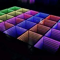 LED 3D Dance Floor w/ Magnetic Connection - 16ft x 16ft