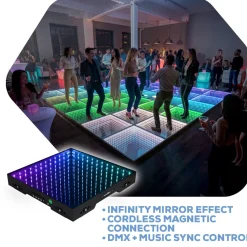 LED 3D Dance Floor w/ Magnetic Connection - 16ft x 16ft