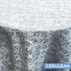Le Krisel Tablecloth by Eastern Mills - Cerulean - Many Size Options