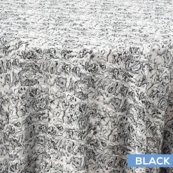 Le Krisel Tablecloth by Eastern Mills - Black - Many Size Options