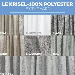 Le Krisel Tablecloth by Eastern Mills - Black - Many Size Options