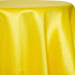 Lemon - Shantung Satin “Capri” Tablecloth - Many Size Options