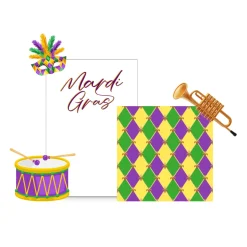 Let the Good Times Roll Foam Core Backdrop Kit by PopScene™