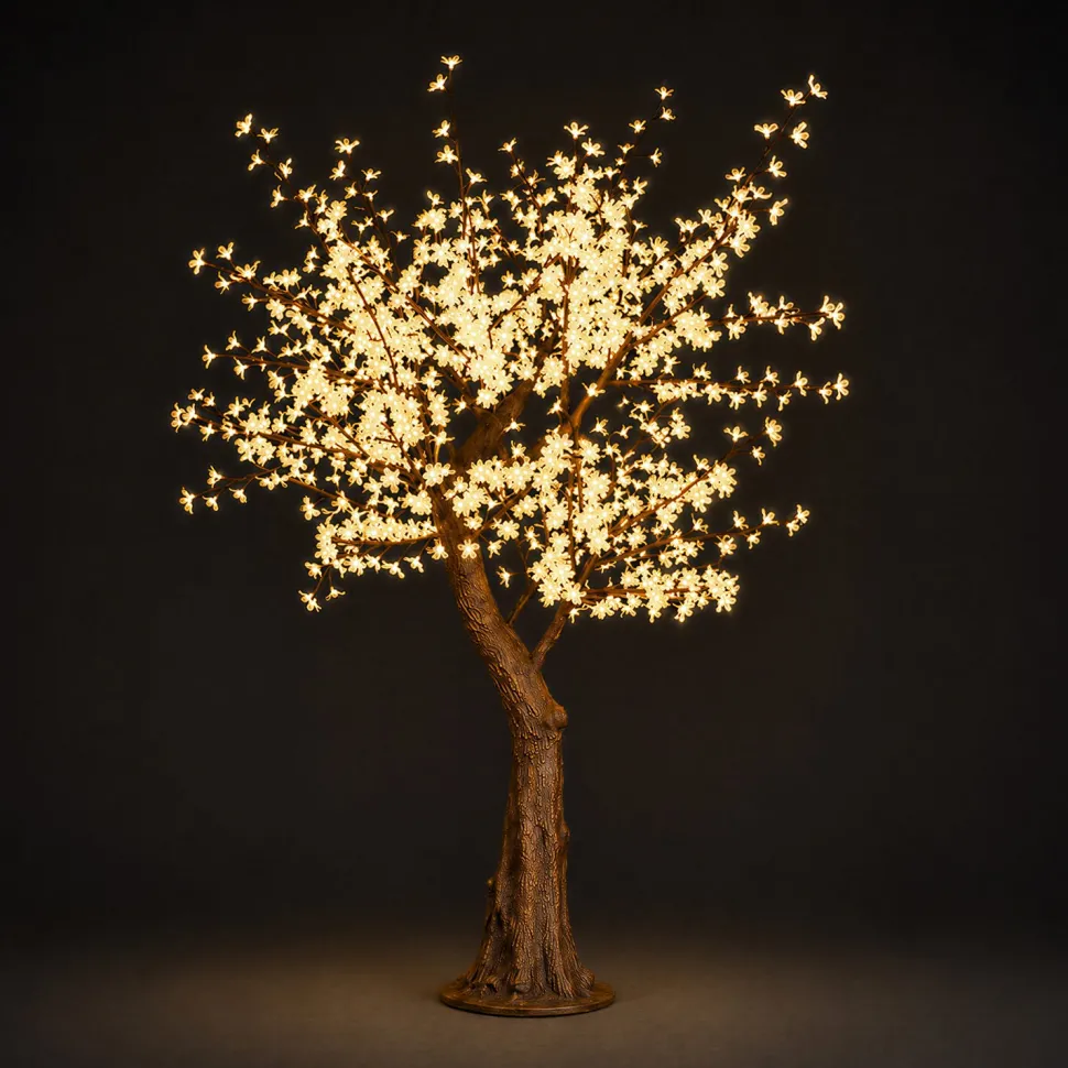 Lighted Cherry Blossom LED Tree - AC Adapter - 960 LEDs - Warm White- 8FT Tall