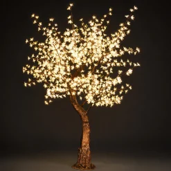 Lighted Cherry Blossom LED Tree - AC Adapter - 1000 LEDs - RGBW w/ Remote & Many Functions! - 8FT Tall