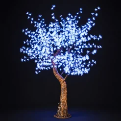 Lighted Cherry Blossom LED Tree - AC Adapter - 1000 LEDs - RGBW w/ Remote & Many Functions! - 8FT Tall