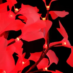 Lighted Ginkgo LED Tree - AC Adapter - 1632 LEDs - RGBW w/ Remote & Many Functions! - 9FT Tall