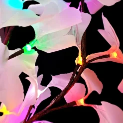 Lighted Ginkgo LED Tree - AC Adapter - 1632 LEDs - RGBW w/ Remote & Many Functions! - 9FT Tall