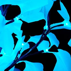 Lighted Ginkgo LED Tree - AC Adapter - 1632 LEDs - RGBW w/ Remote & Many Functions! - 9FT Tall