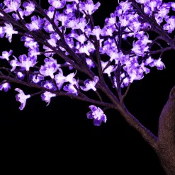 Lighted Grand Centerpiece or Floor Cherry Blossom LED Tree - AC Adapter - 700 LEDs - RGBW w/ Remote & Many Functions! - 6.5FT Tall