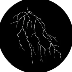 Lightning 4 - Stock Gobo for Gobo Light Projectors - Choose your size!