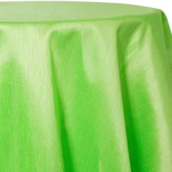 Lime - Shantung Satin “Capri” Tablecloth - Many Size Options
