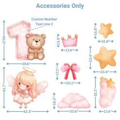 Little Angel Foam Core Birthday Backdrop Kit by PopScene™