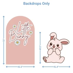 Little Bunny Foam Core Birthday Backdrop Kit by PopScene™