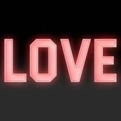 "LOVE" Neon Wood Marquee Letters – Handmade in USA – Light Up Signs for Events & Weddings – Multiple Sizes