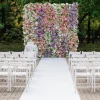 Luxe 5D Roses, Hydrangea & Babysbreath Floral Wall - Roll Up Curtain Style - Easy Install! Select Size