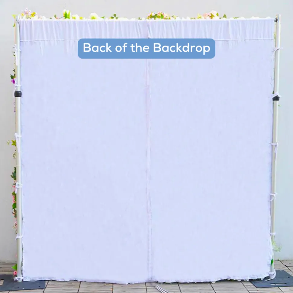 Luxe 5D Roses, Hydrangea & Babysbreath Floral Wall - Roll Up Curtain Style - Easy Install! Select Size