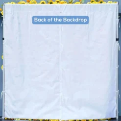 Luxe 5D Yellow Sunflower Floral Wall - Roll Up Curtain Style - Easy Install! Select Size