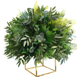 LUXE Green Mixed Leaf Table Centerpiece - 28 Inches