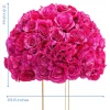 LUXE Hot Pink Rose Hydrangea Table Centerpiece - 24 Inches