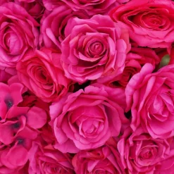 LUXE Hot Pink Rose Hydrangea Table Centerpiece - 24 Inches