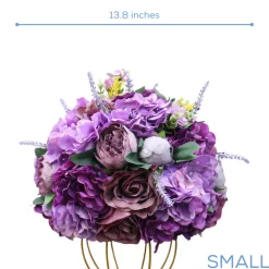 LUXE Lilac Rose Peony Hydrangea Mixed Table Centerpiece - Choose Your Size!
