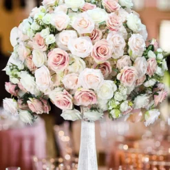 LUXE Pink Rose Table Centerpiece - 28 Inches