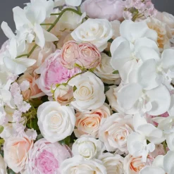 LUXE Pink, White & Champagne Rose & Orchid Mixed Table Centerpiece - Choose Your Size!