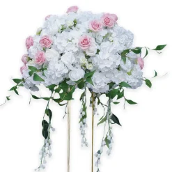 LUXE Pink & White Rose, Orchid, Hang Wisteria Mixed Table Centerpiece - Choose Your Size!