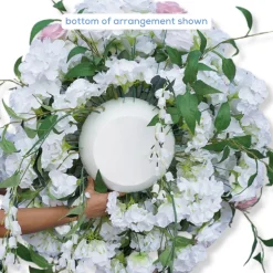 LUXE Pink & White Rose, Orchid, Hang Wisteria Mixed Table Centerpiece - Choose Your Size!