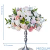 LUXE Rose Baby's Breath With Green Leaves Table Centerpiece - Choose Your Size!