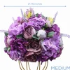 LUXE Rose & Dahlia Mixed Floral Table Centerpiece - 14 Inches