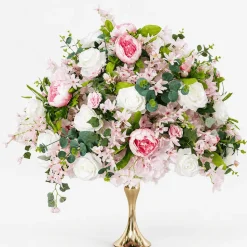LUXE Rose & Peony Flower Ball Mixed Table Centerpiece - 28 Inches