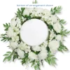 LUXE White Rose, Hydrangea & Greenery Mixed Table Centerpiece - Choose Your Size!