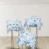 LUXE White Rose & Orchid Cherry Mixed Floral Table Centerpiece - 20 Inches