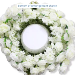LUXE White Rose Table Centerpiece - 28 Inches