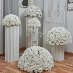 LUXE White Rose Wedding Table Centerpiece - Choose Your Size!