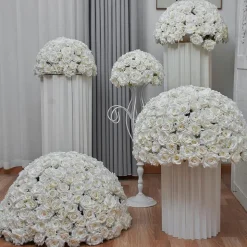 LUXE White Rose Wedding Table Centerpiece - Choose Your Size!