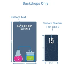 Mad Scientist Foam Core Birthday Backdrop Kit by PopScene™