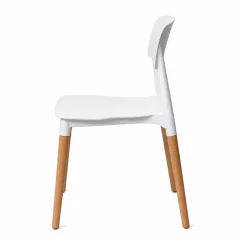 Marcus Mid-Century Dining Chair - White