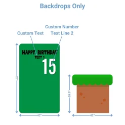 Mario Foam Core Birthday Backdrop Kit by PopScene™