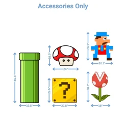 Mario Foam Core Birthday Backdrop Kit by PopScene™