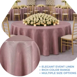 Mauve Sombra Jacquard Tablecloth - Multiple Size Options