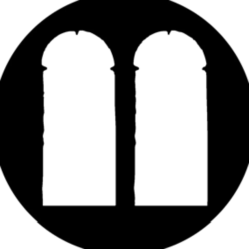 Medieval Window - Stock Gobo for Gobo Light Projectors - Choose your size!