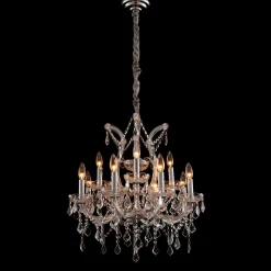 Medium Luxe 12-Arm Empress Crystal Chandelier - 24" D
